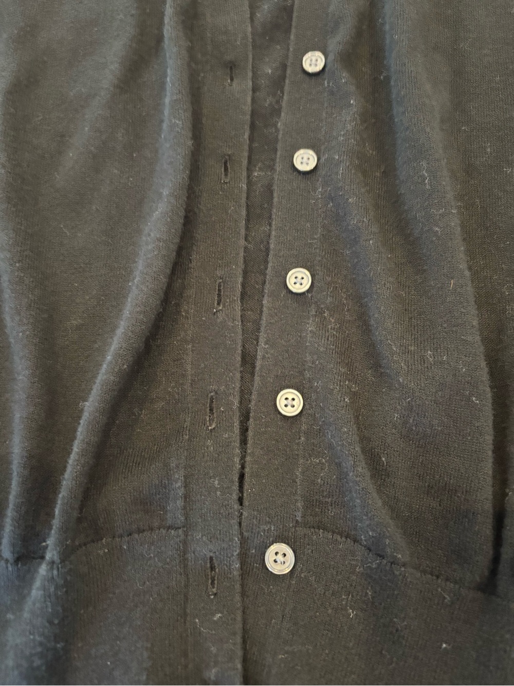 Banana Republic Black V-Neck Button Cardigan - Picture 5 of 7